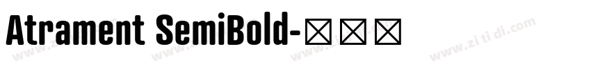 Atrament SemiBold字体转换